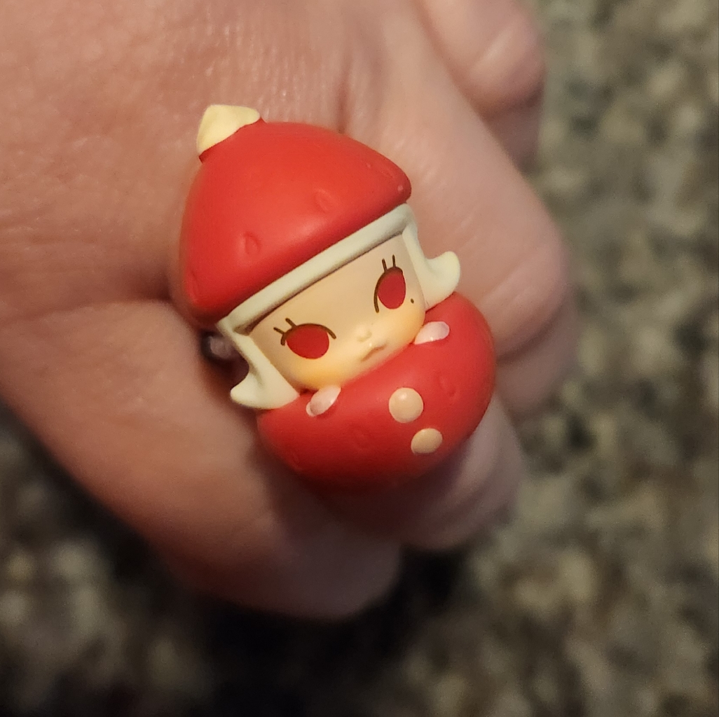 (5 For $25) Pop Mart Molly Pop Bean Ring Handmade By Me Adjustable